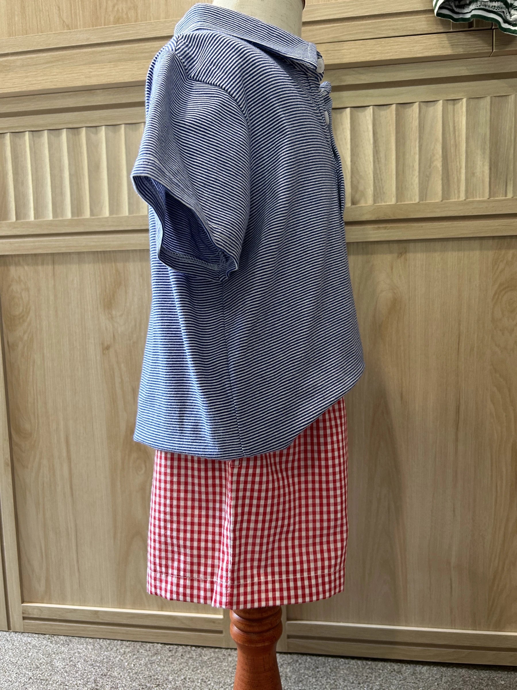 Red Ginghan Shorts