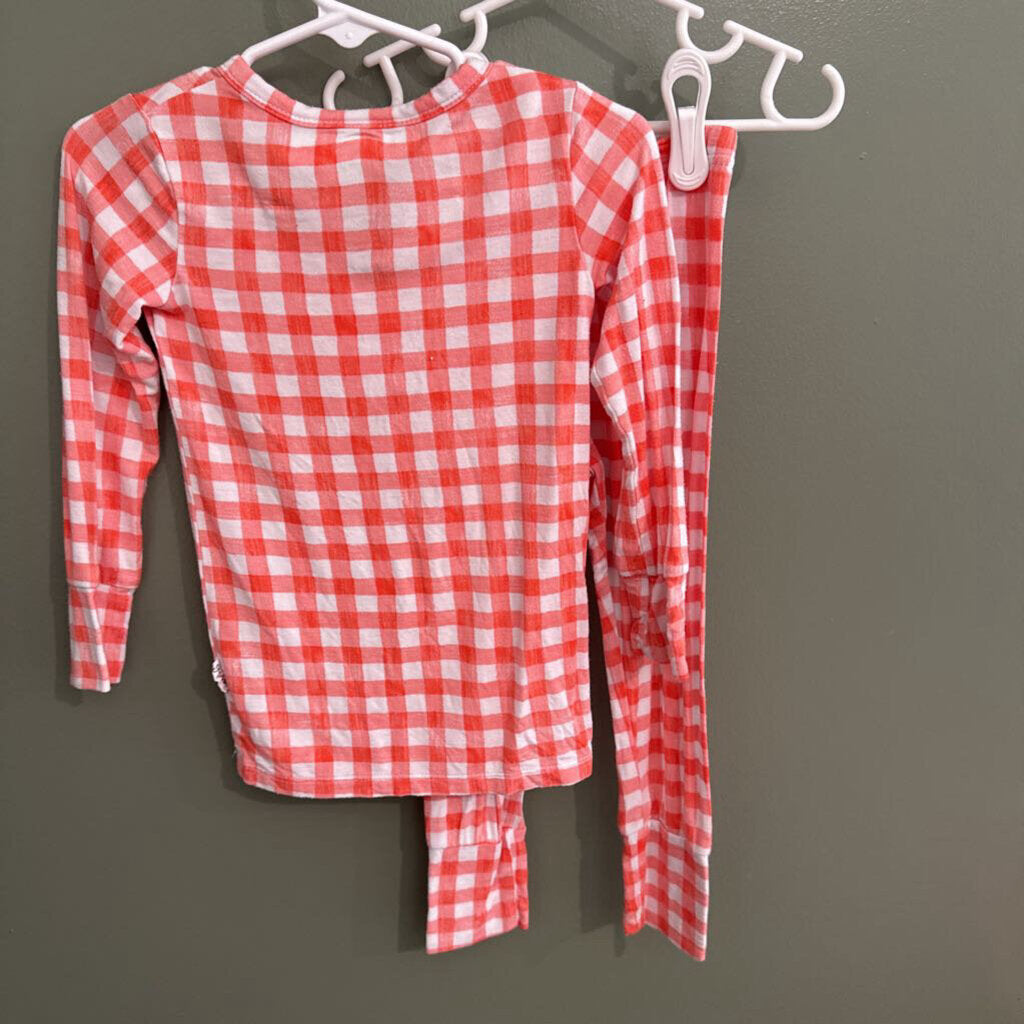 pink plaid 2 piece sleeper