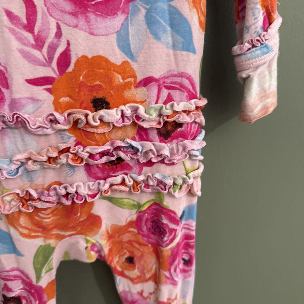 Orange and pink floral sleeper