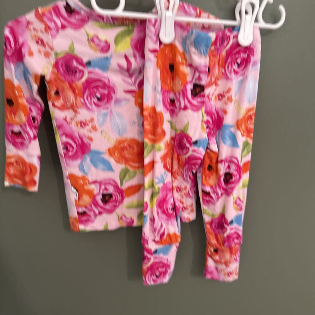 Orange and pink floral sleeper