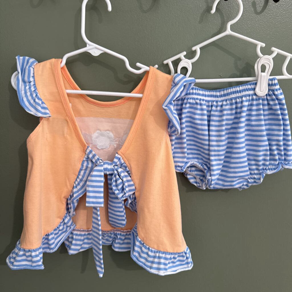 Orange crab diaper set