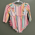 Striped long sleeve bubble