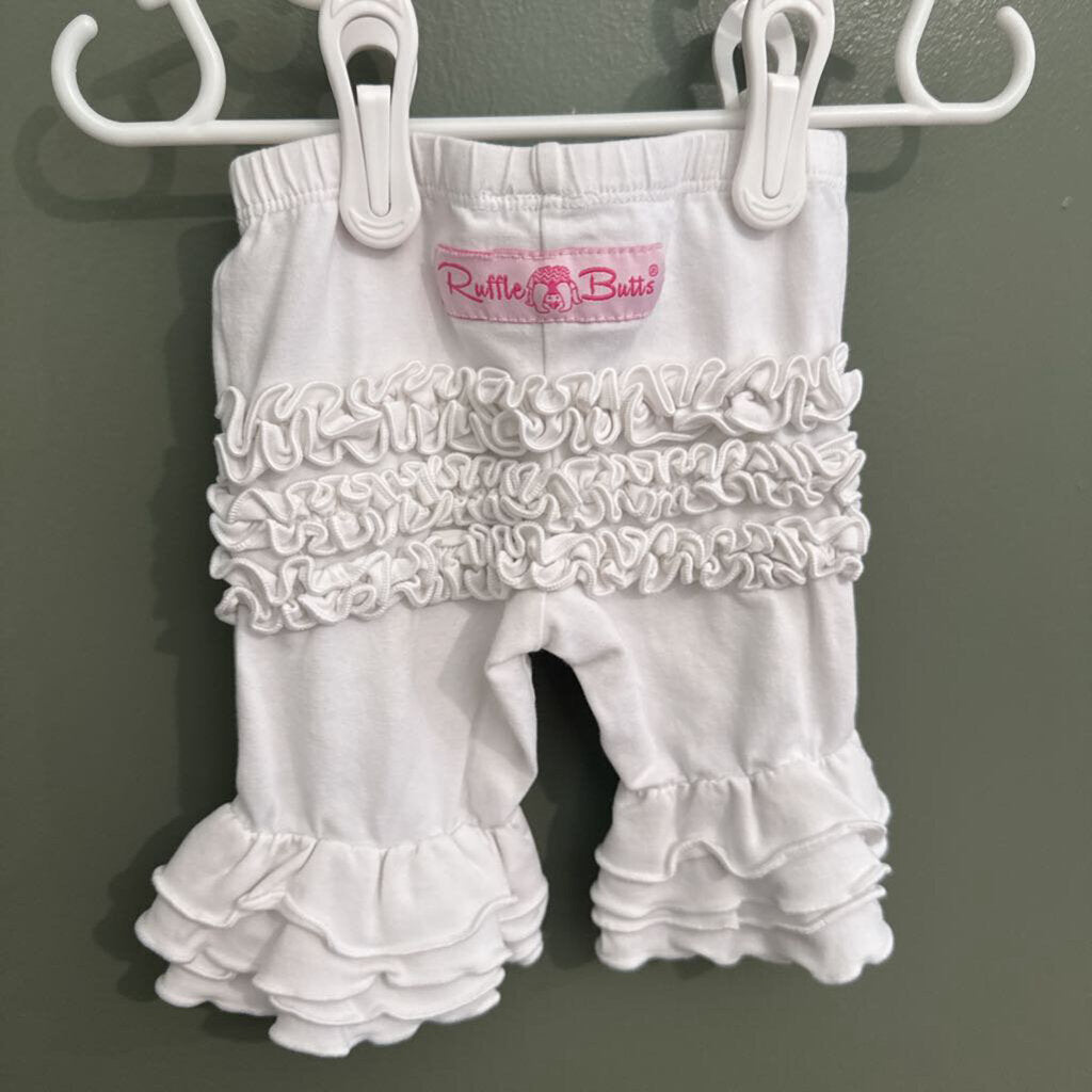 RuffleButts white capris