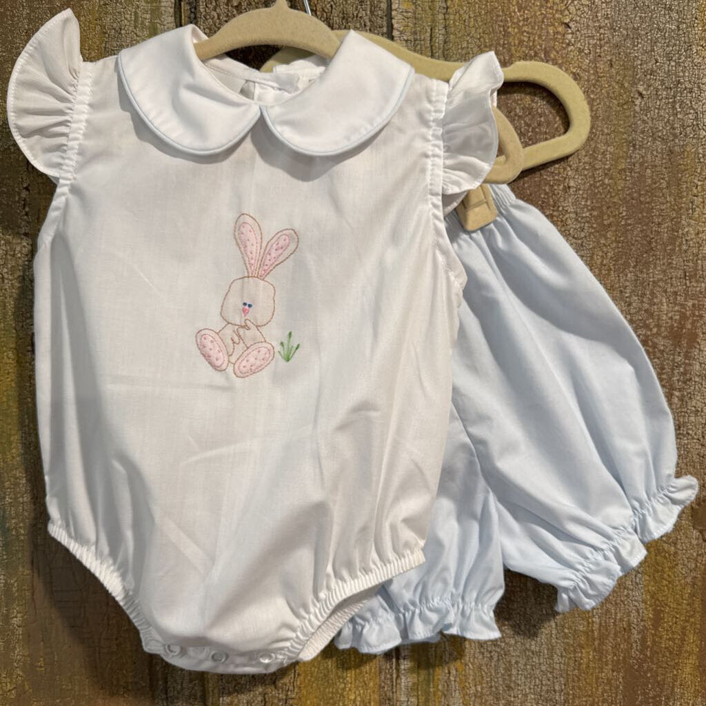 Bailey Boys Bunny w/blue diaper cover