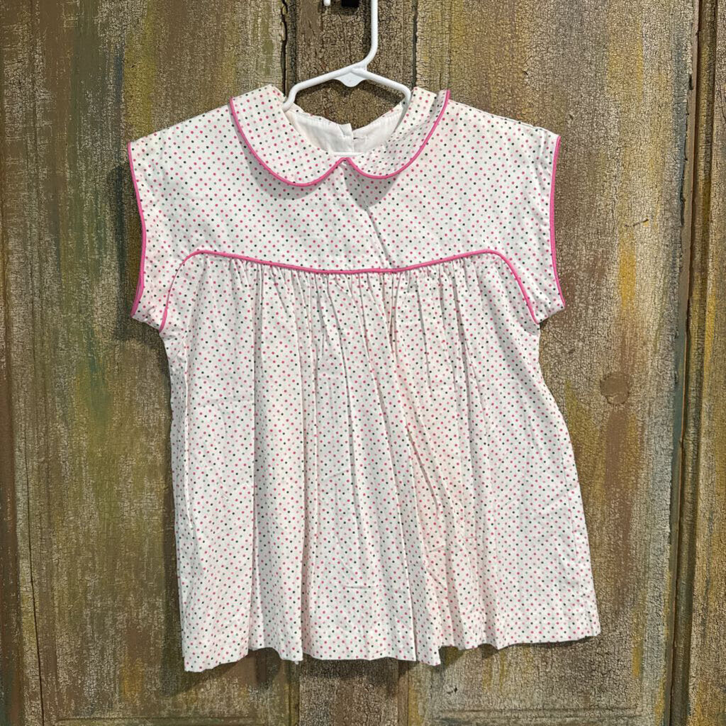 pink and green polka dot
