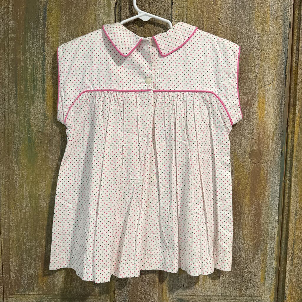 pink and green polka dot