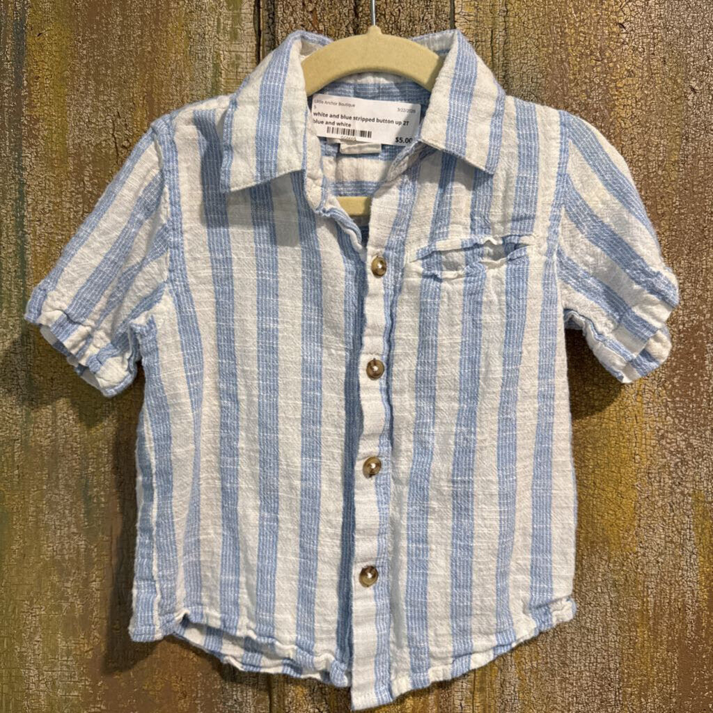 striped button up