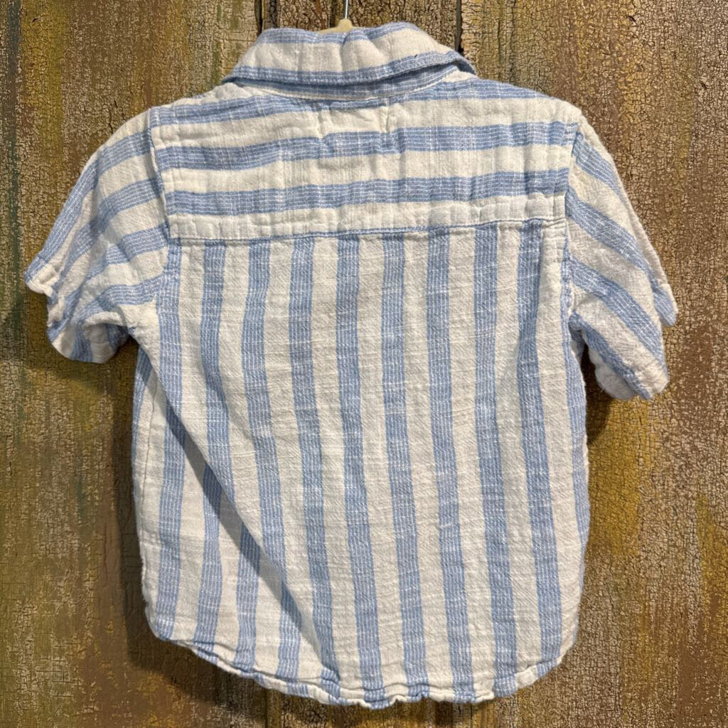 striped button up