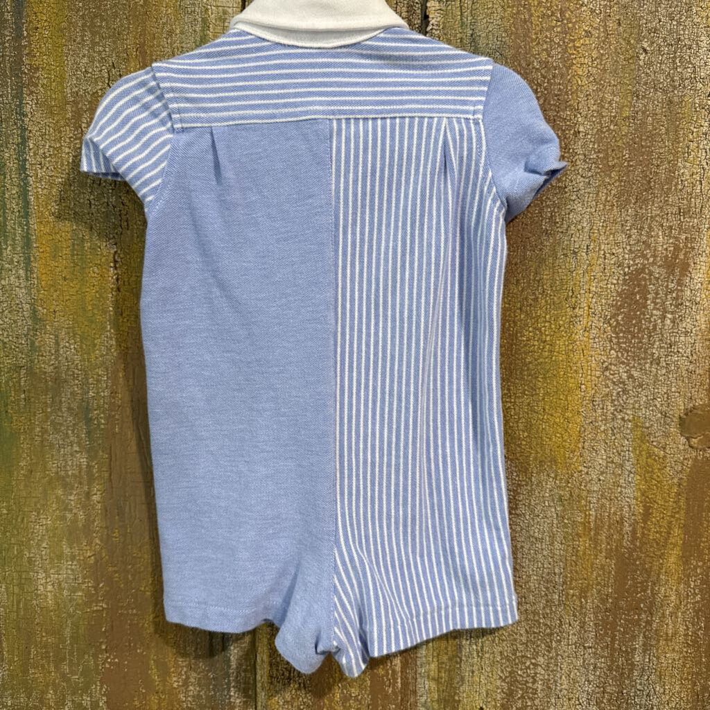 blue polo jumper