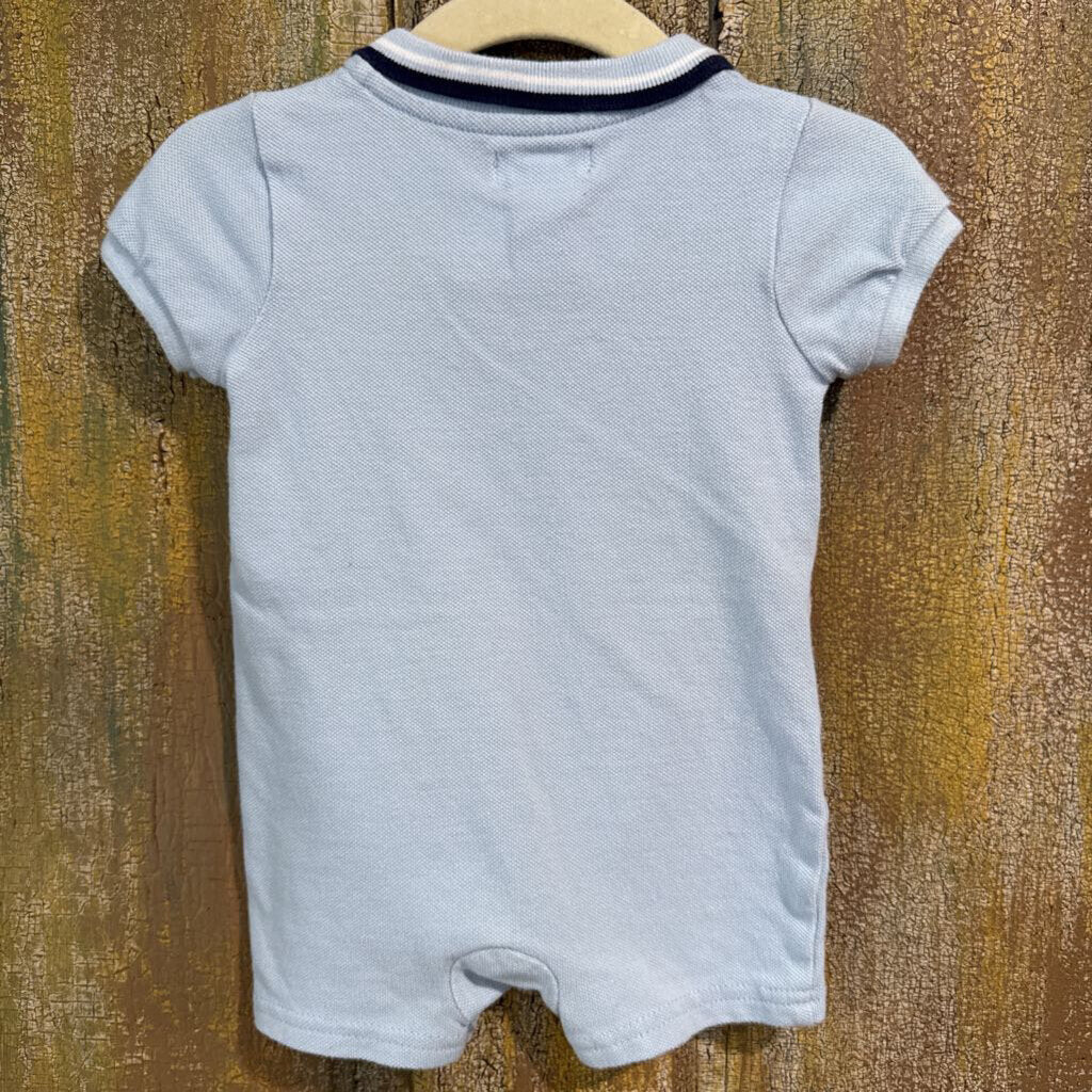 blue polo jumper