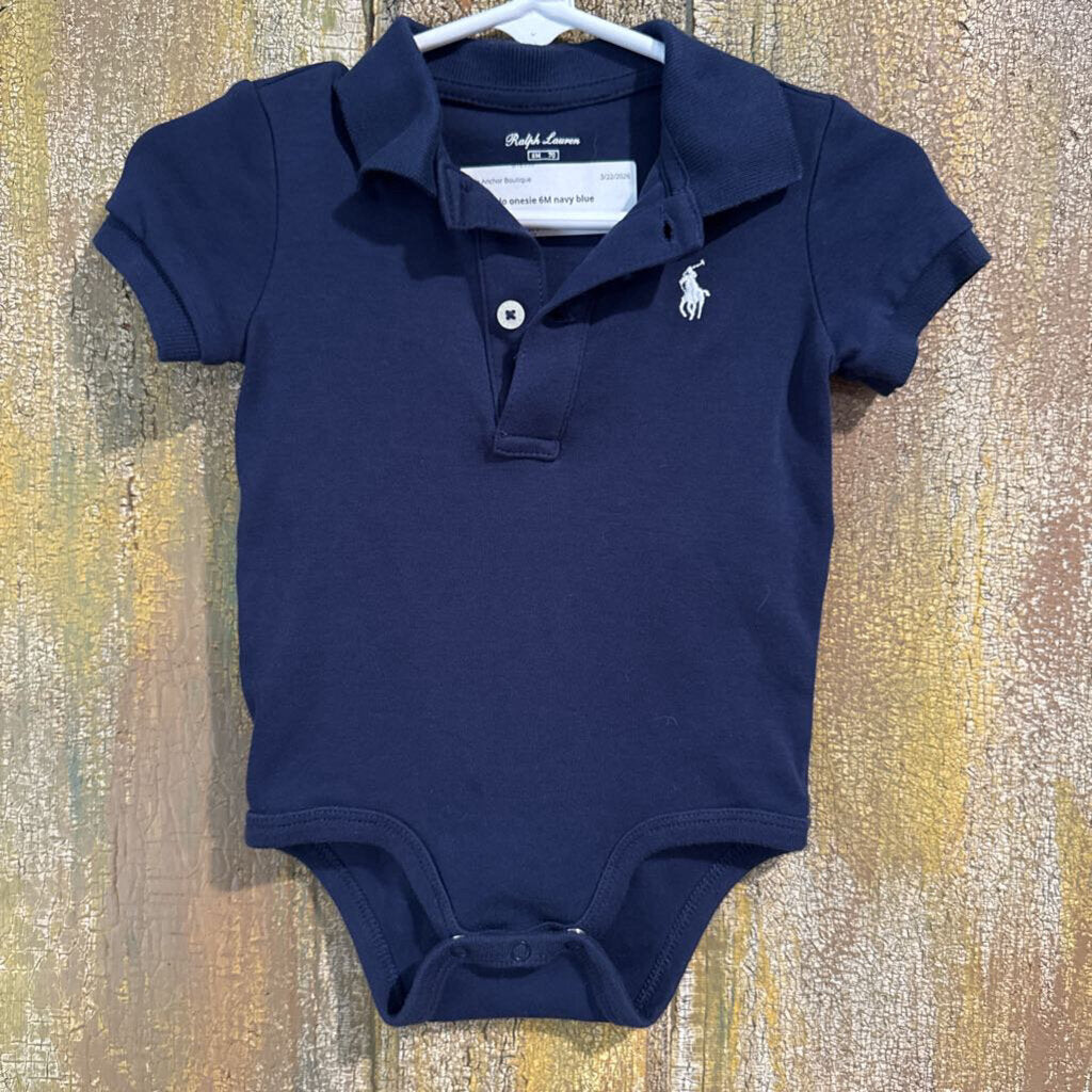 navy polo onesie