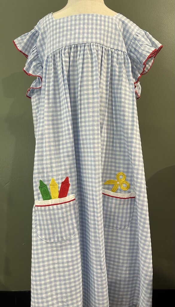 Ruffle Girl School Dress
