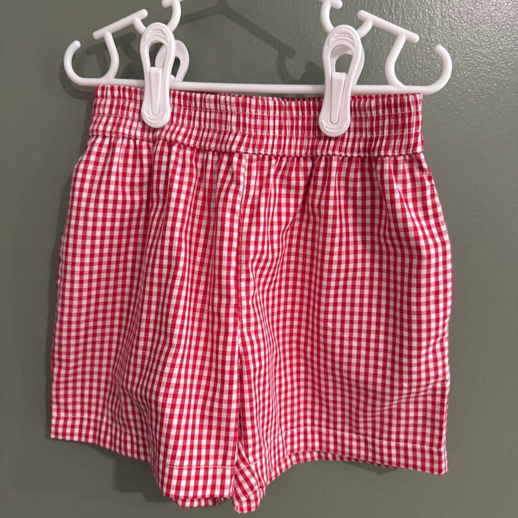 red gingham shorts