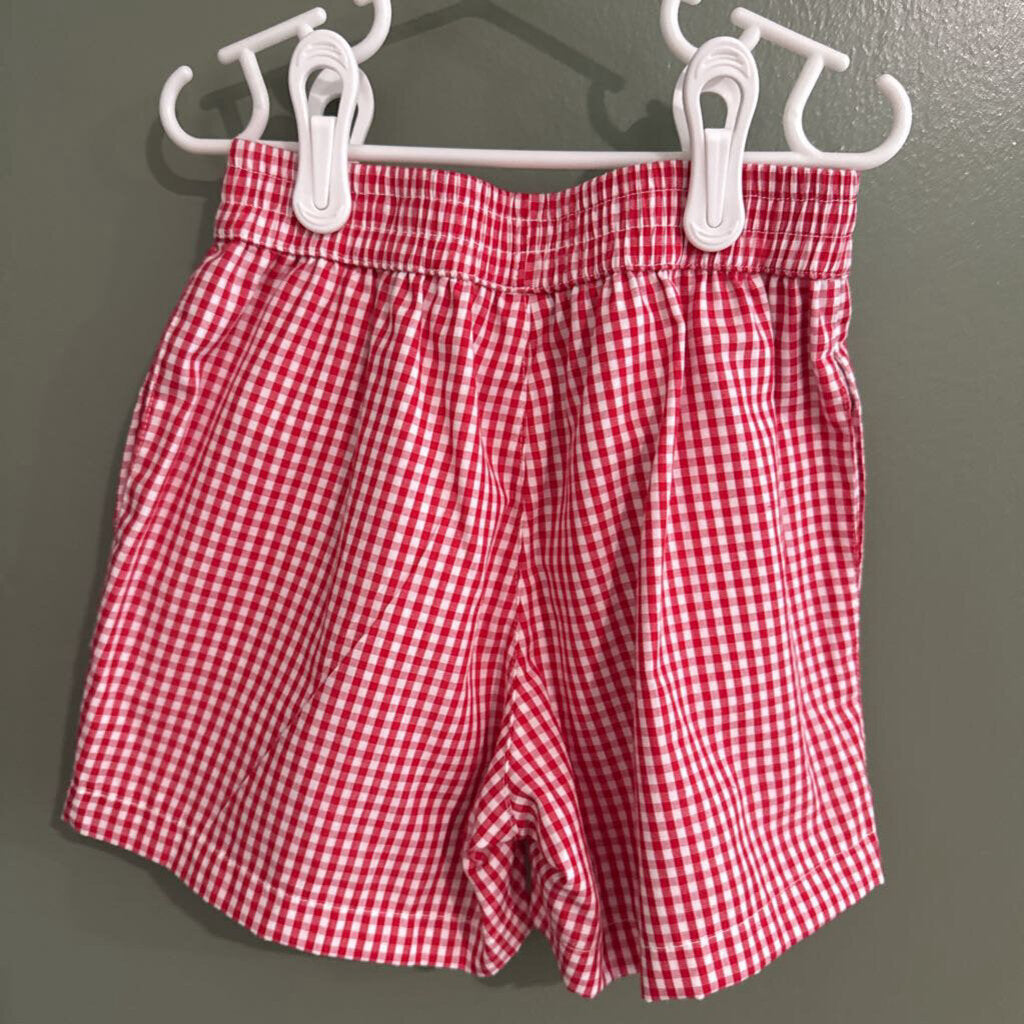 red gingham shorts