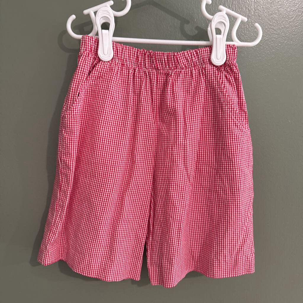 red gingham bailey boys shorts