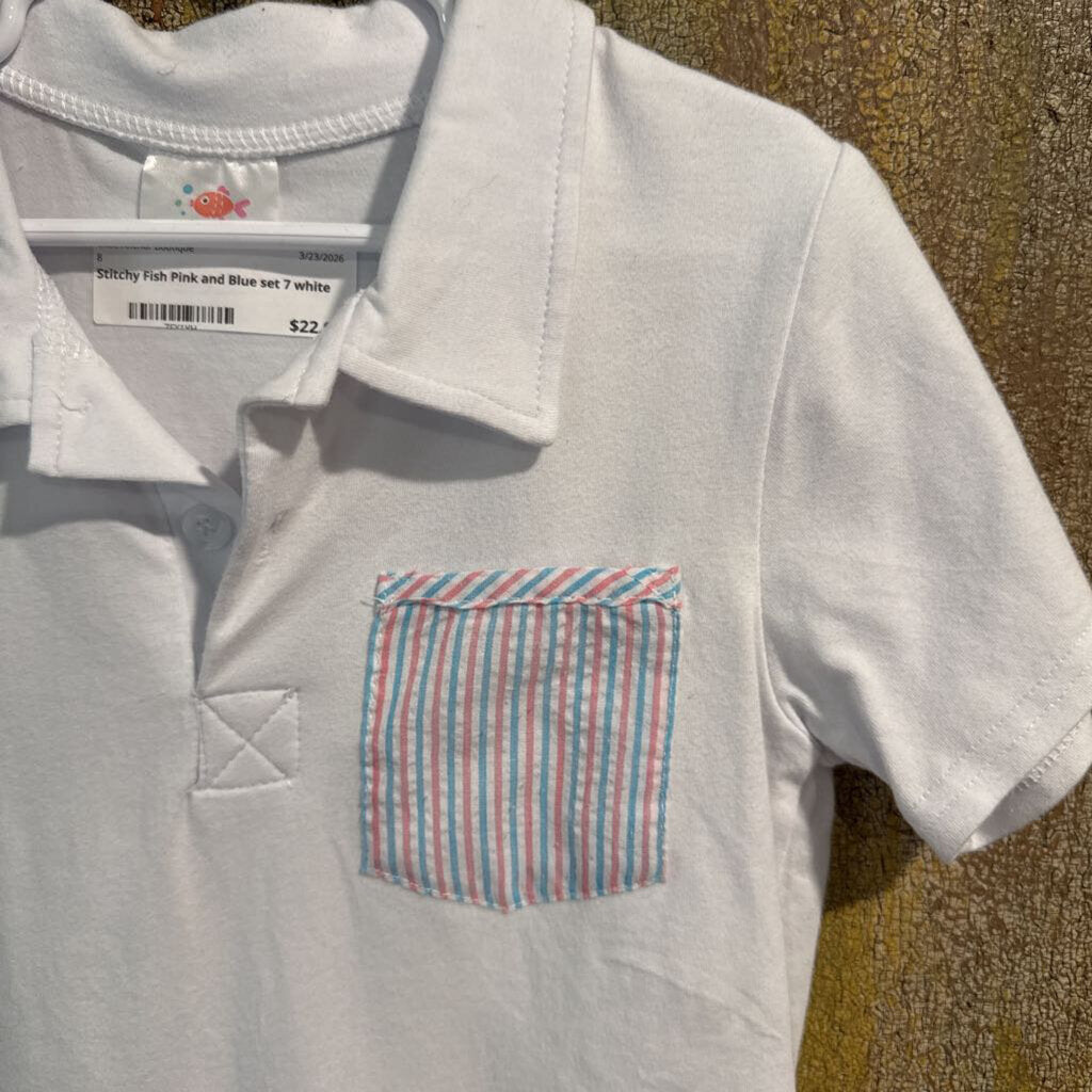 Stitchy Fish Pink and Blue set