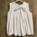 Hannah kate white bow shirt