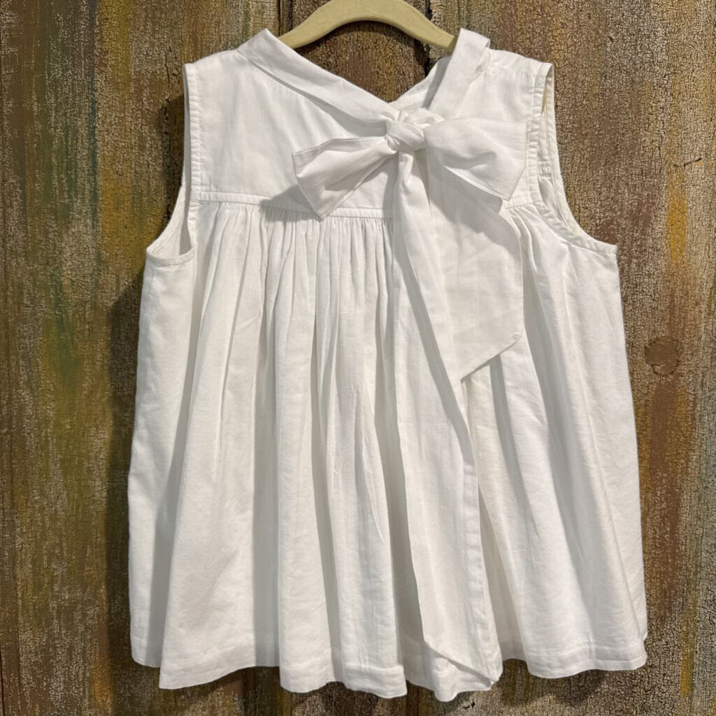 Hannah kate white bow shirt