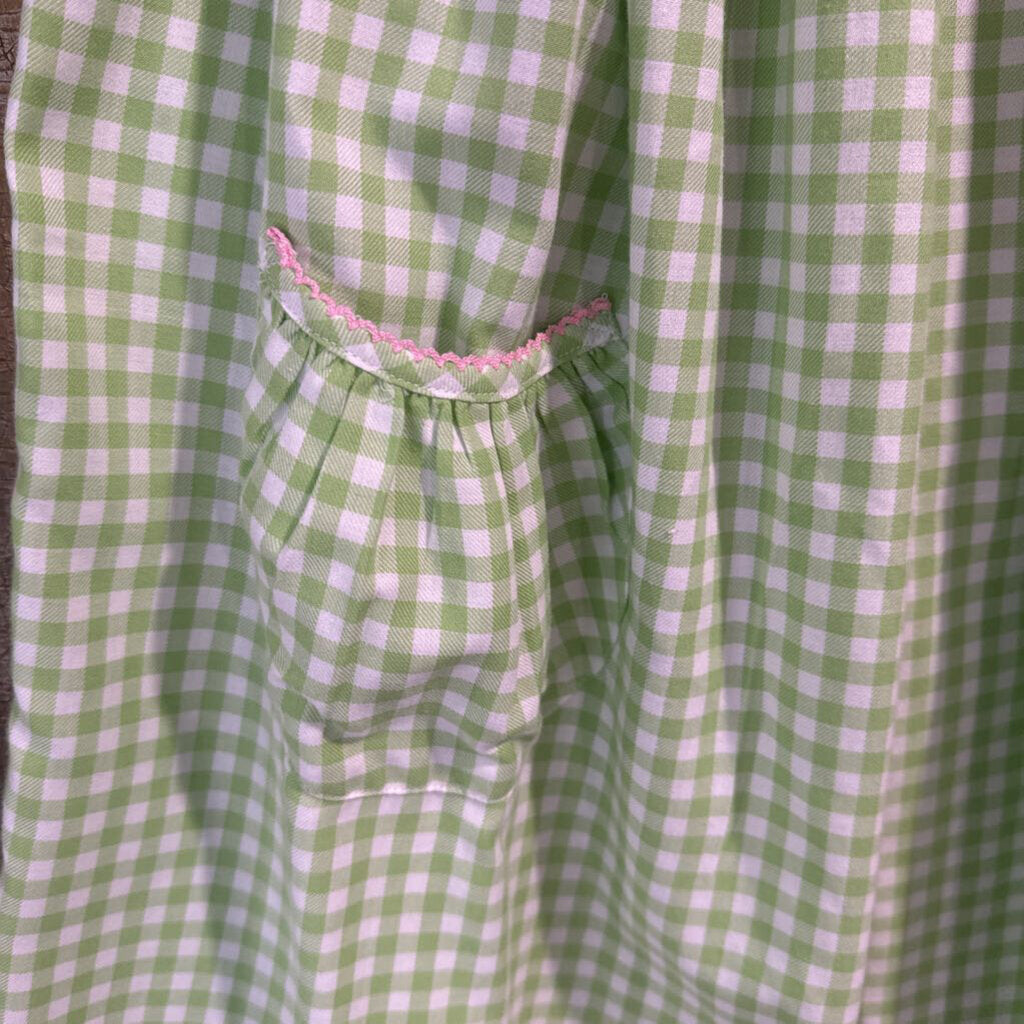 green smock bunny dress