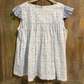 hannah kate blue and white shirt