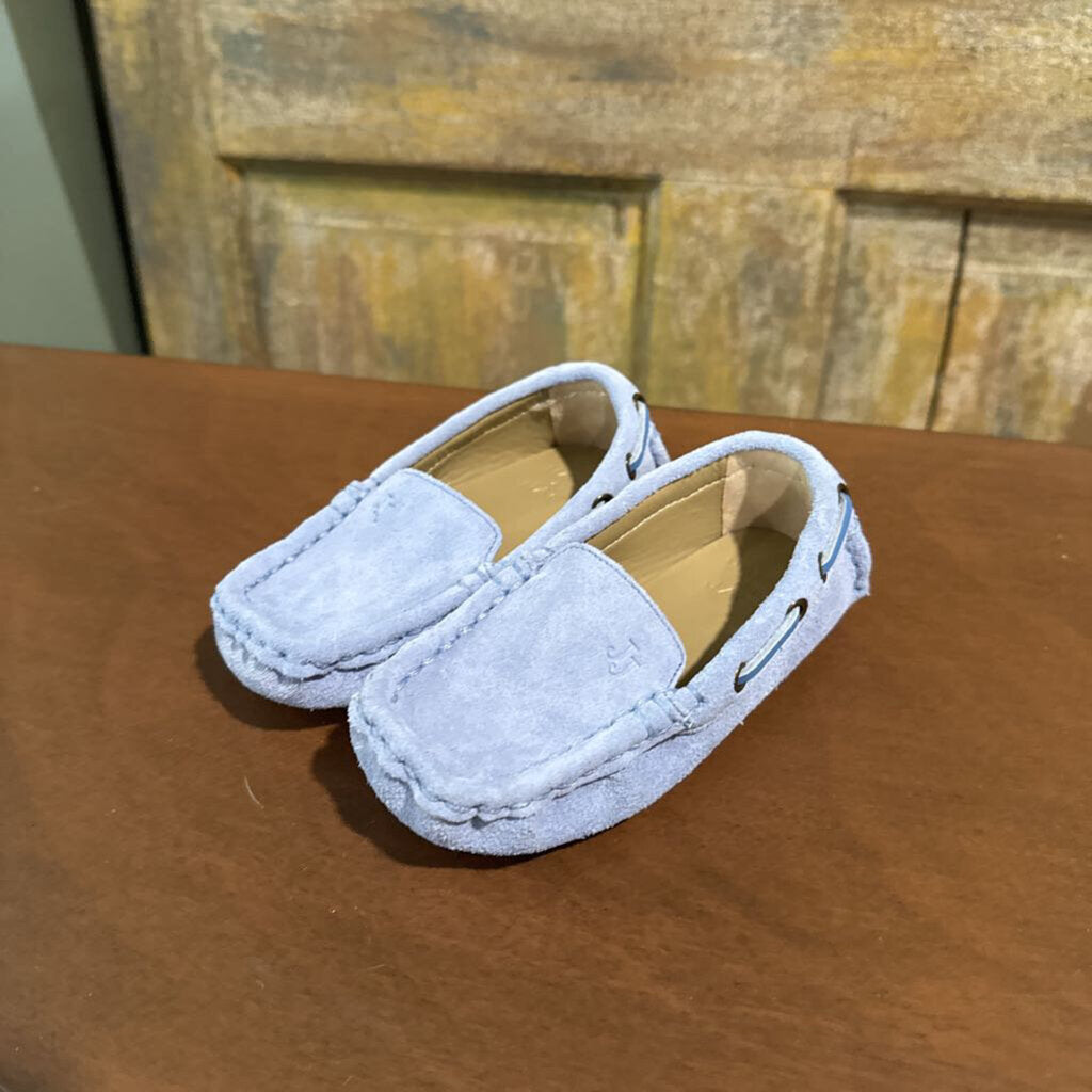 dusty blue loafers
