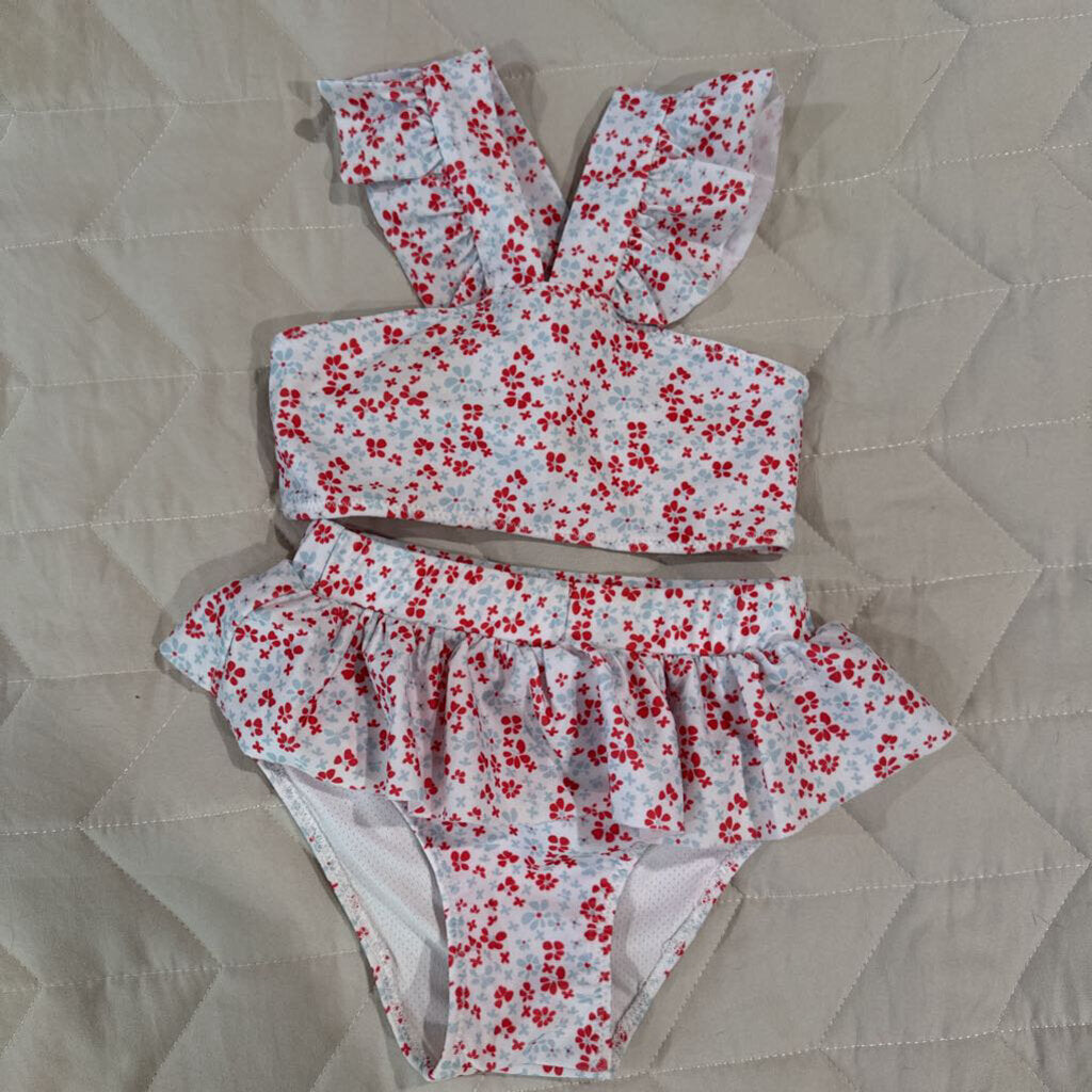 floral 2 piece bathing suit