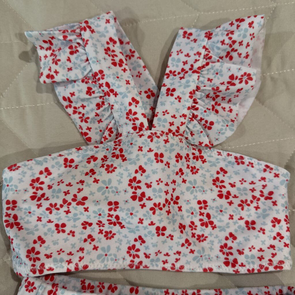 floral 2 piece bathing suit