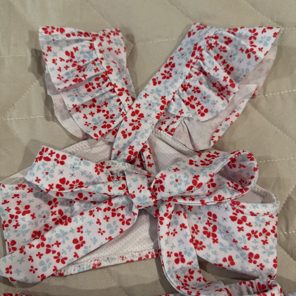 floral 2 piece bathing suit