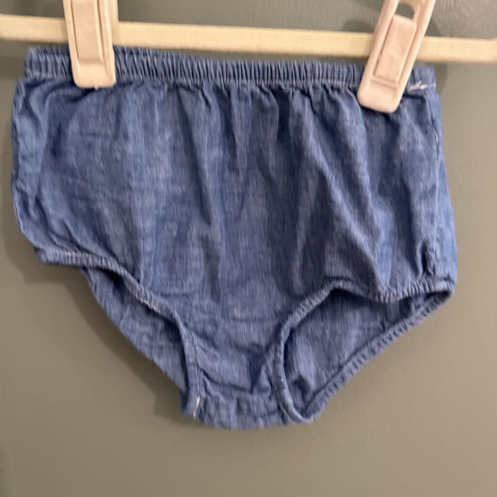 denim dress with bloomers