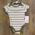 Green Striped onesie