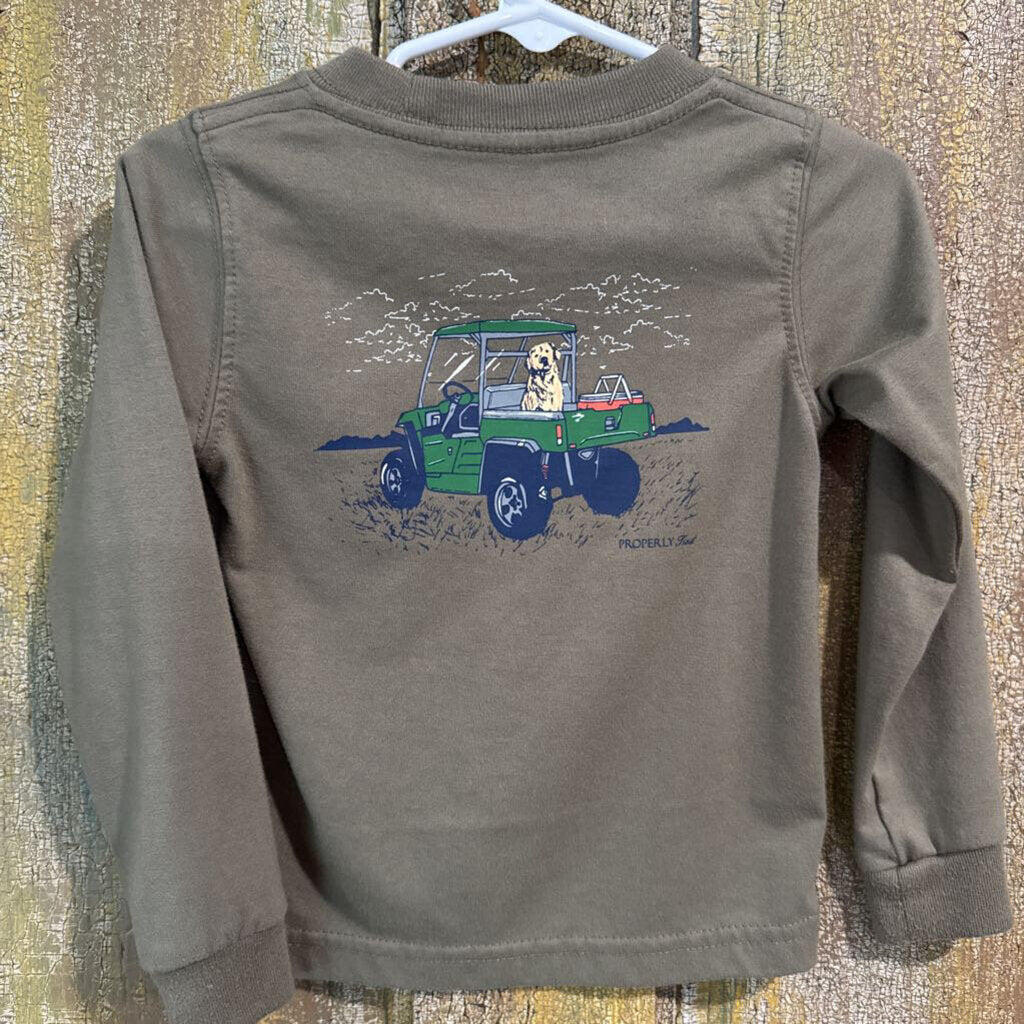 Properly Tied 'dog and gator' long sleeve
