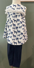 Blue horse set