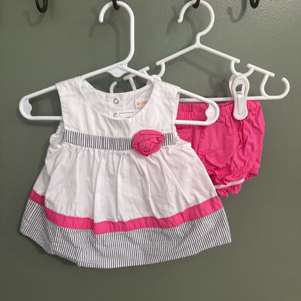 Pink Rose dress w/bloomers