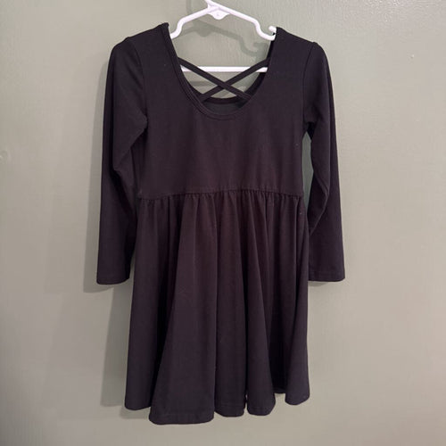 Black knit dress