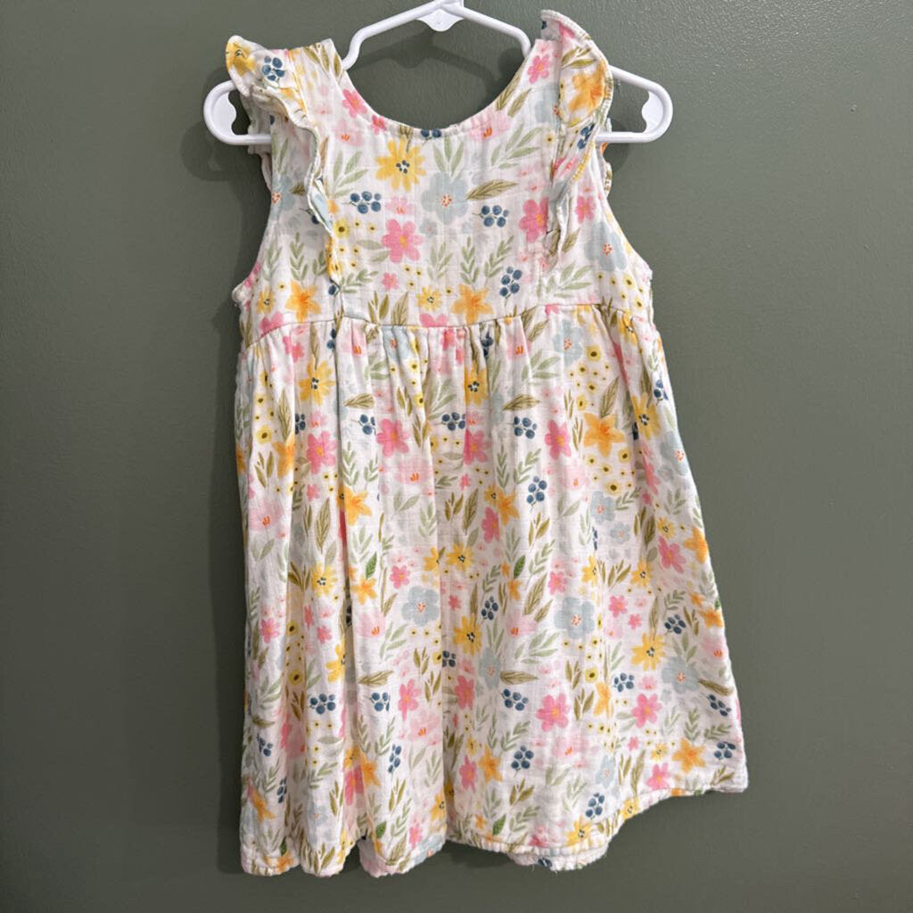 Stitchy Fish Linen Floral Dress