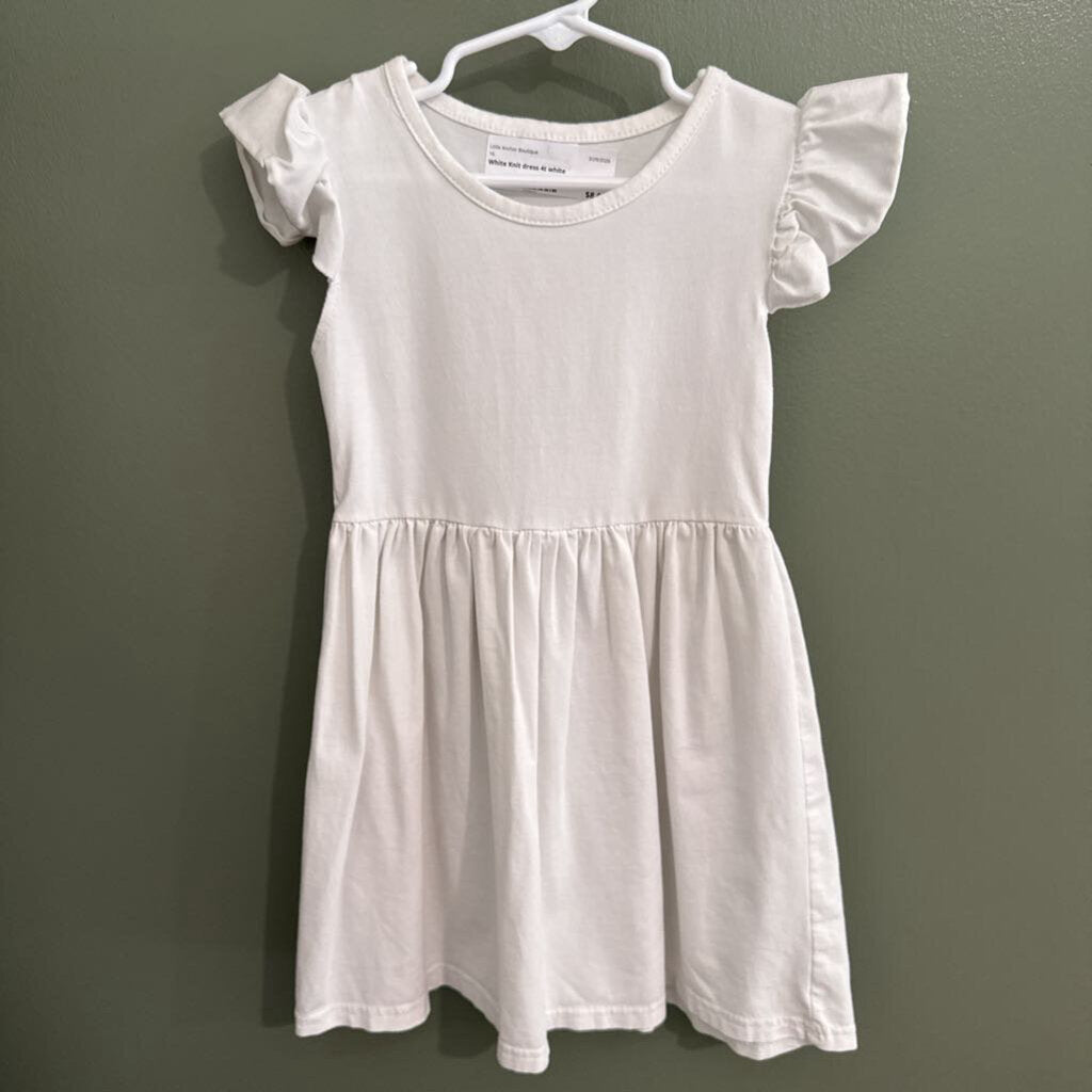 White Knit dress