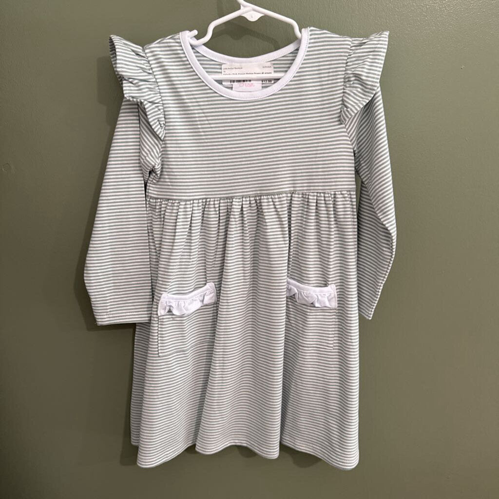 Stitchy Fish Green Stripe Dress