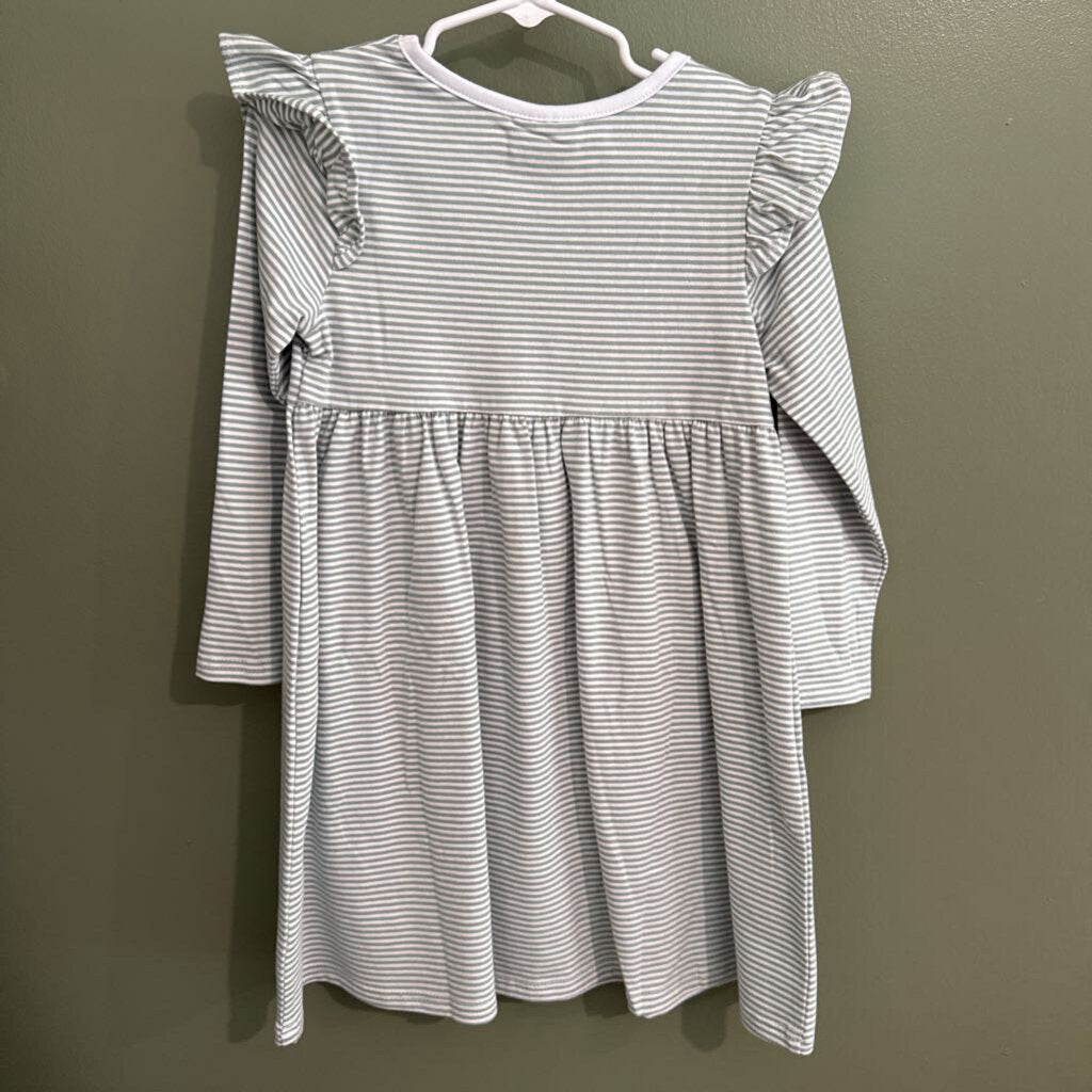Stitchy Fish Green Stripe Dress