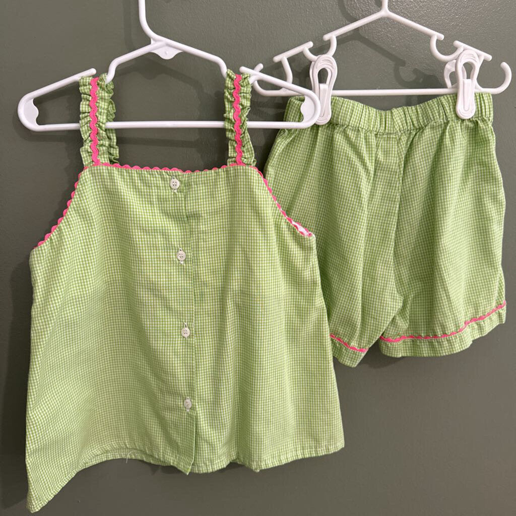 Smocked Flamingo Short Set