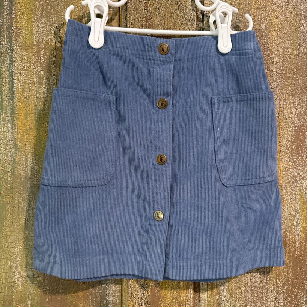 Blue Corduroy Skirt