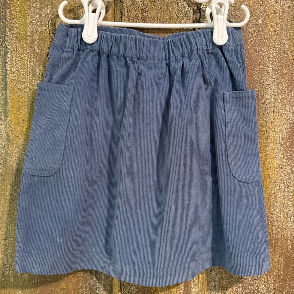 Blue Corduroy Skirt