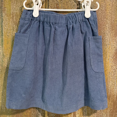 Blue Corduroy Skirt