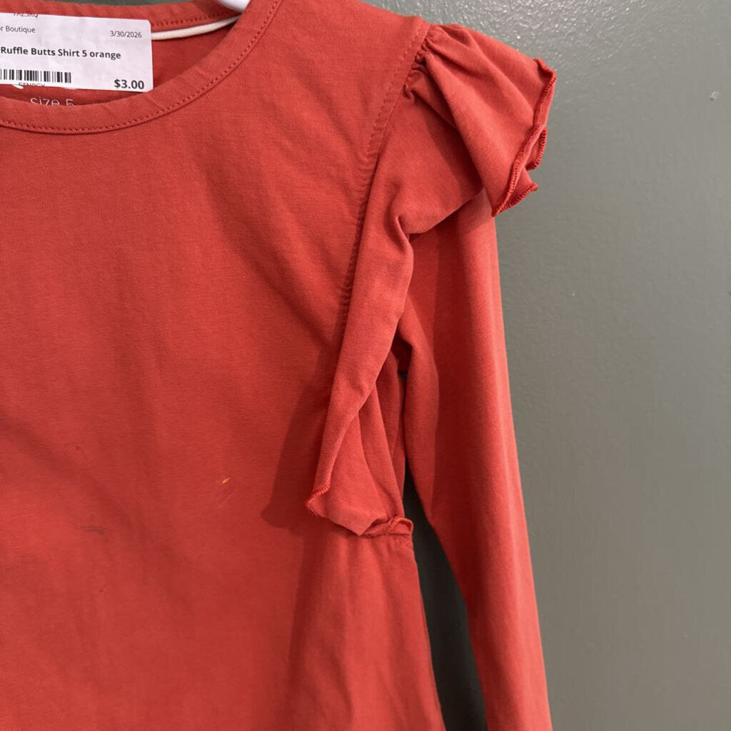 Orange Ruffle Butts Shirt