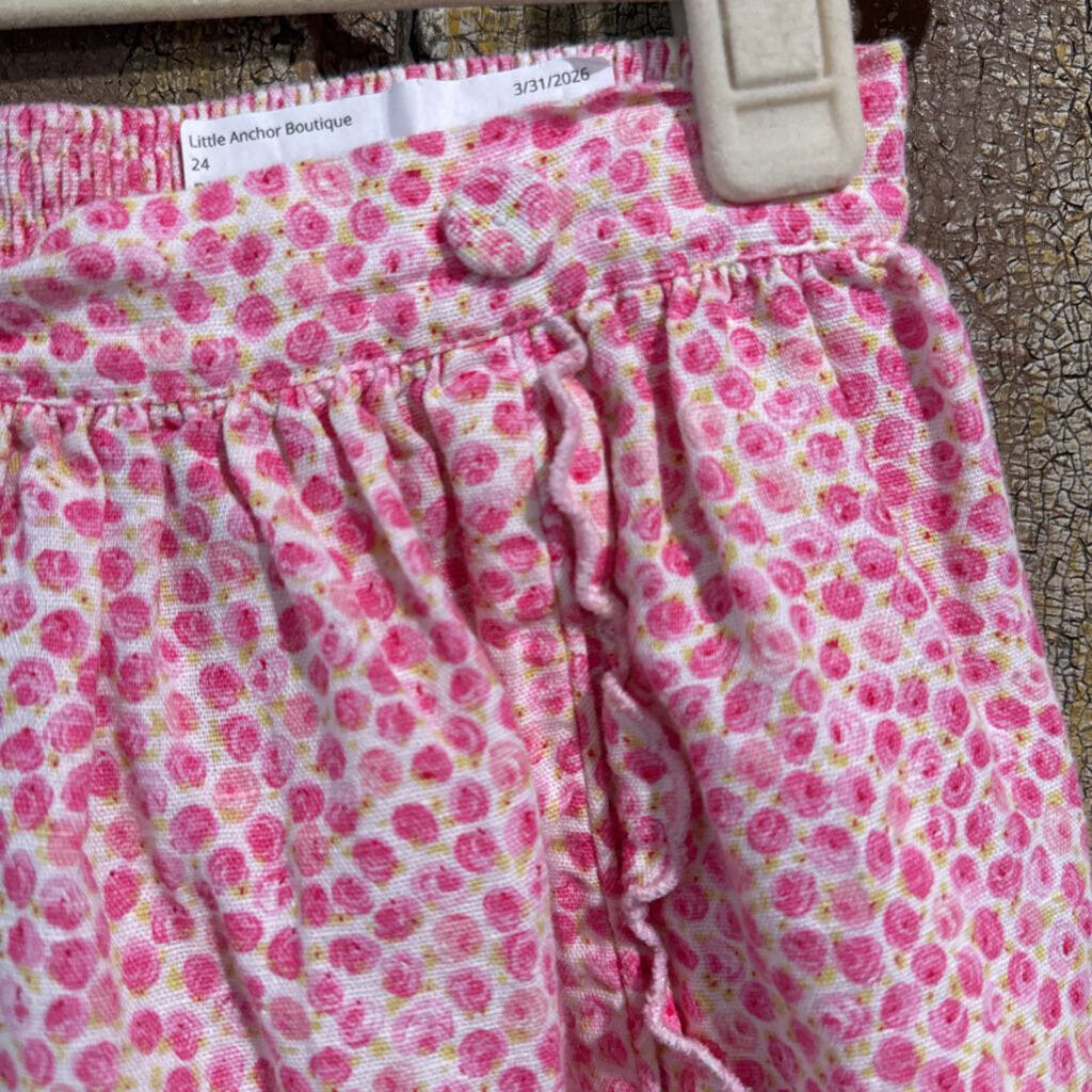 Pink flower skirt