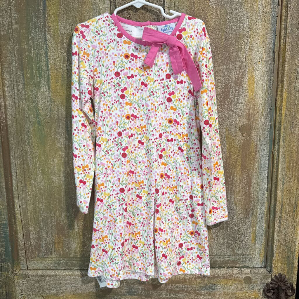 Pink floral dress