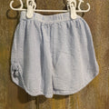 blue seersucker shorts