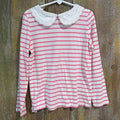 pink stripe shirt