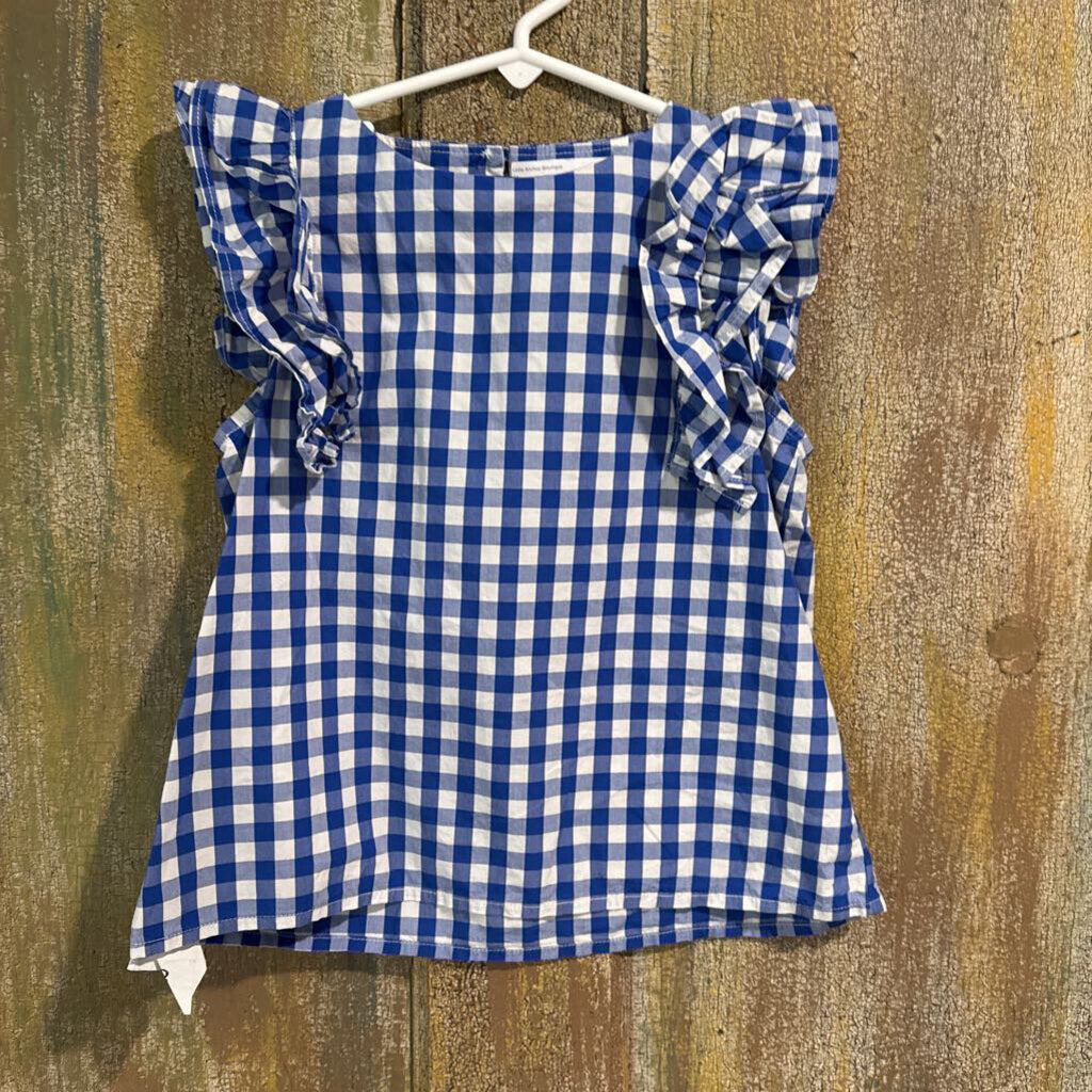 blue plaid shirt