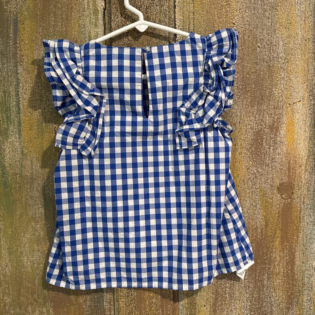 blue plaid shirt