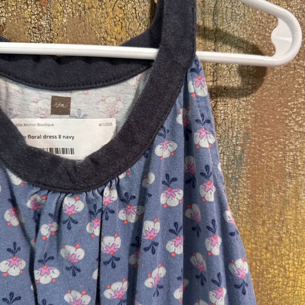 navy floral dress